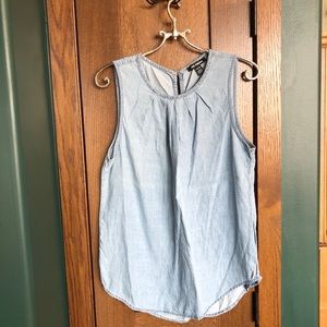 Joe Fresh Chambray Sleeveless Top